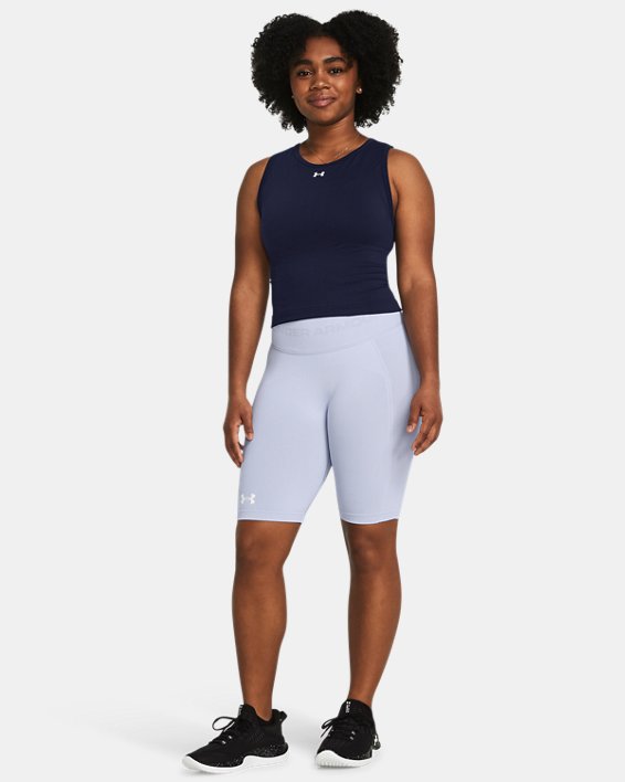 Women's UA Train Seamless Shorts in Purple image number 2